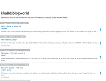 Tablet Screenshot of khalidsblogworld.blogspot.com
