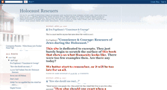 Desktop Screenshot of holocaustrescuers.blogspot.com