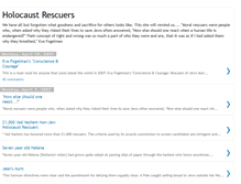 Tablet Screenshot of holocaustrescuers.blogspot.com