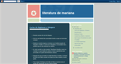 Desktop Screenshot of literaturademariana.blogspot.com