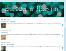 Tablet Screenshot of blueskiesandmoonpies.blogspot.com