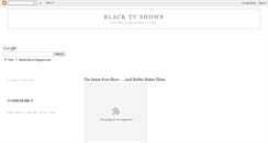 Desktop Screenshot of blacktvshows.blogspot.com
