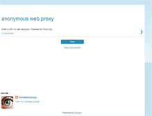 Tablet Screenshot of anonymous-web-proxy.blogspot.com