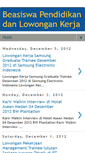 Mobile Screenshot of beasiswadanlowongankerja.blogspot.com
