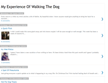 Tablet Screenshot of myexperienceofwalkingthedog.blogspot.com