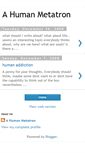 Mobile Screenshot of human-metatron.blogspot.com