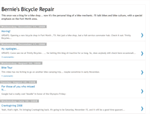 Tablet Screenshot of berniesbicyclerepair.blogspot.com