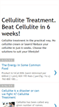 Mobile Screenshot of beat-cellulite.blogspot.com