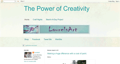 Desktop Screenshot of laurelsart-thepowerofcreativity.blogspot.com
