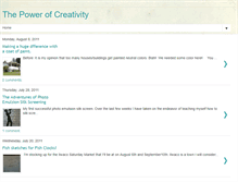 Tablet Screenshot of laurelsart-thepowerofcreativity.blogspot.com
