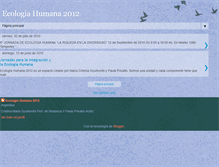 Tablet Screenshot of ecologiahumana2012.blogspot.com