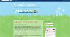 Desktop Screenshot of animalsadvice.blogspot.com