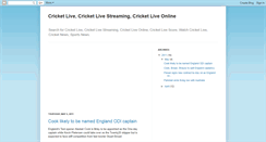 Desktop Screenshot of live-cricket-streaming-live.blogspot.com