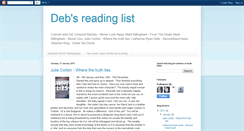 Desktop Screenshot of debsreadinglist.blogspot.com