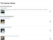 Tablet Screenshot of hortonhomeblog.blogspot.com