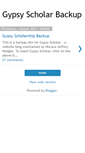Mobile Screenshot of gypsyscholarshipbackup.blogspot.com