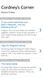 Mobile Screenshot of cordney-corner.blogspot.com