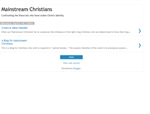 Tablet Screenshot of mainstreamchristians.blogspot.com