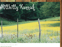 Tablet Screenshot of hillbillyhannah.blogspot.com