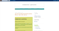 Desktop Screenshot of chronic-artists.blogspot.com