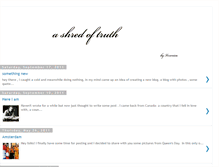 Tablet Screenshot of a-shred-of-truth.blogspot.com