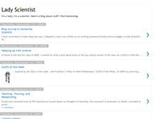 Tablet Screenshot of imaladyscientist.blogspot.com