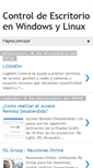 Mobile Screenshot of controldeescritorioenwindowsylinux.blogspot.com