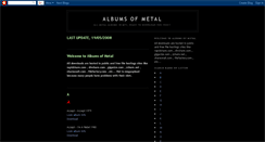 Desktop Screenshot of albumsofmetal.blogspot.com