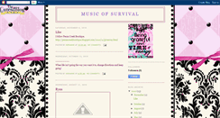 Desktop Screenshot of musicofsurvival.blogspot.com