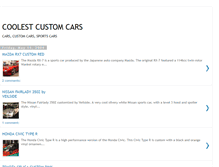 Tablet Screenshot of coolest-custom-cars.blogspot.com