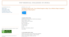 Desktop Screenshot of medicalcollegelists.blogspot.com