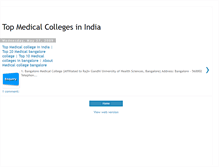 Tablet Screenshot of medicalcollegelists.blogspot.com