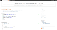 Desktop Screenshot of computerandprogrammingstuffs.blogspot.com
