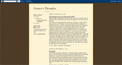 Desktop Screenshot of connorthoughts.blogspot.com