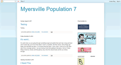 Desktop Screenshot of myersvillepop7.blogspot.com