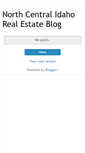 Mobile Screenshot of northcentralidahorealestateblog.blogspot.com