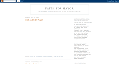 Desktop Screenshot of faithformayor.blogspot.com