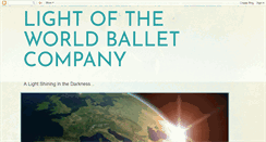 Desktop Screenshot of lightoftheworldballet.blogspot.com