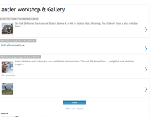 Tablet Screenshot of antlerworkshopandgallery.blogspot.com