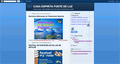 Desktop Screenshot of casaespiritafontedeluz.blogspot.com