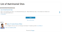 Tablet Screenshot of listofmatrimonialsites-shybu.blogspot.com