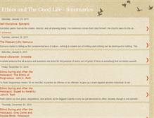 Tablet Screenshot of ethicsandthegoodlifesummaries.blogspot.com