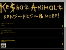 Tablet Screenshot of keshazanimalz.blogspot.com