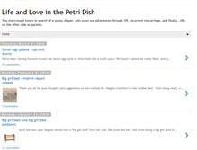 Tablet Screenshot of lifeandloveinthepetridish.blogspot.com