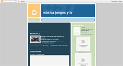 Desktop Screenshot of musicajuegosytv.blogspot.com