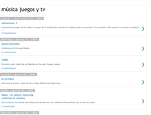 Tablet Screenshot of musicajuegosytv.blogspot.com