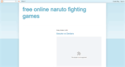 Desktop Screenshot of free-online-naruto-fighting-games.blogspot.com