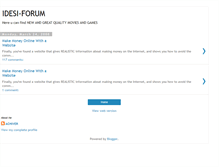Tablet Screenshot of idesi-forum.blogspot.com