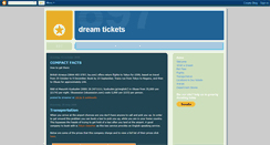 Desktop Screenshot of dreamtickets.blogspot.com