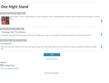 Tablet Screenshot of onenightstandplay.blogspot.com